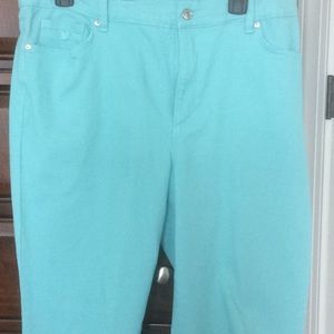 Gloria Vanderbilt Amanda summer aqua jeans